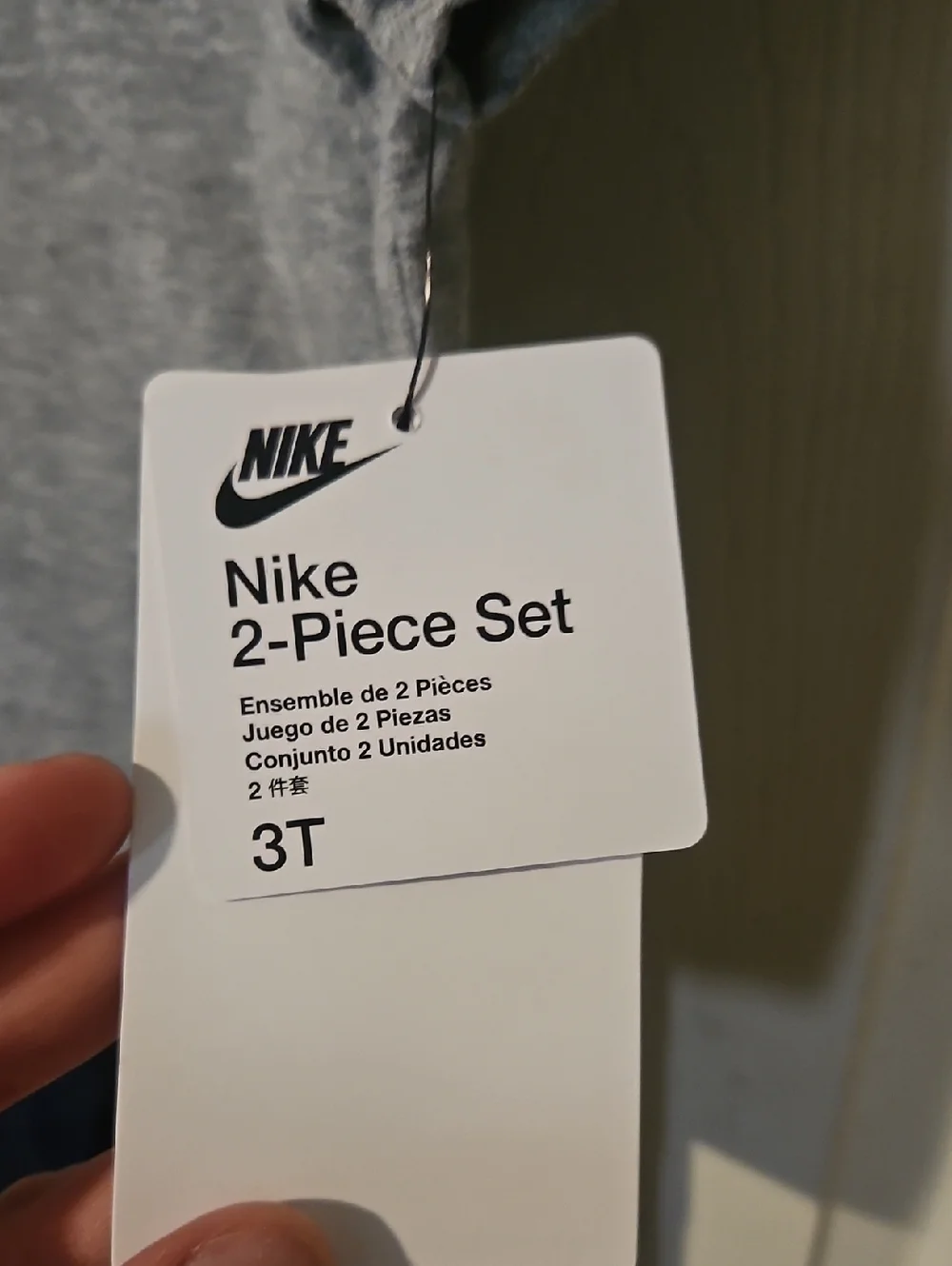NIKE Toddler Two Piece Set: Gray/Navy: New With Tags: Size 3T
